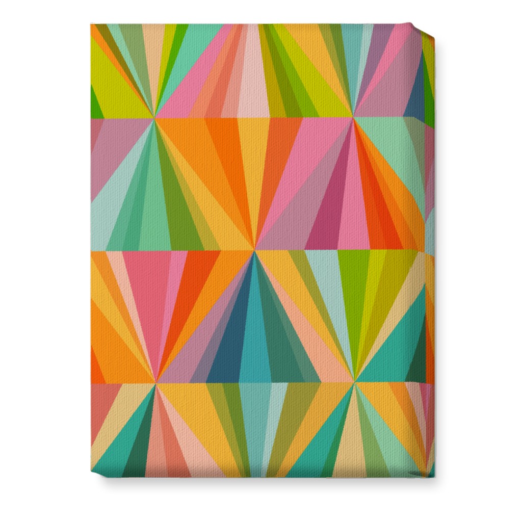 Radiant Diamonds - Bright Wall Art, No Frame, Single piece, Canvas, 10x14, Multicolor