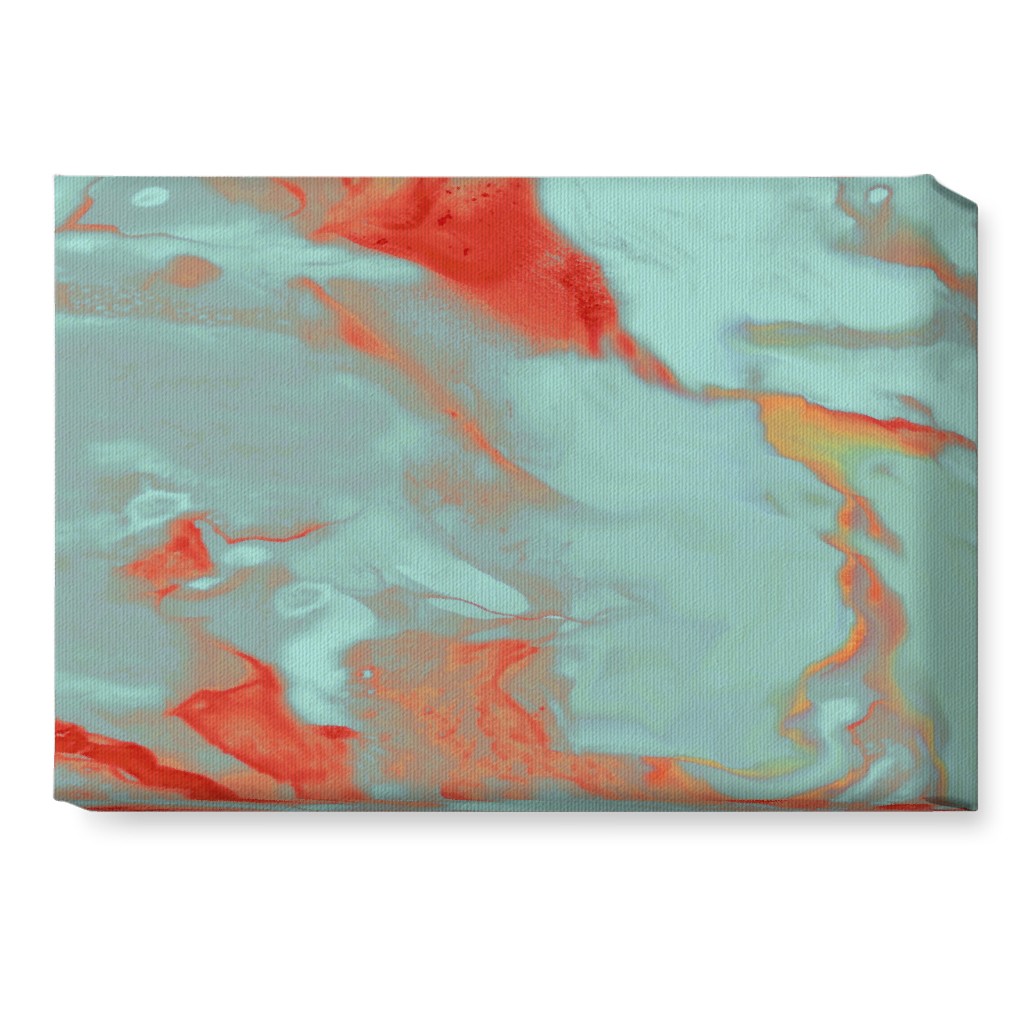 Abstract Watercolor - Multi Wall Art, No Frame, Single piece, Canvas, 10x14, Blue