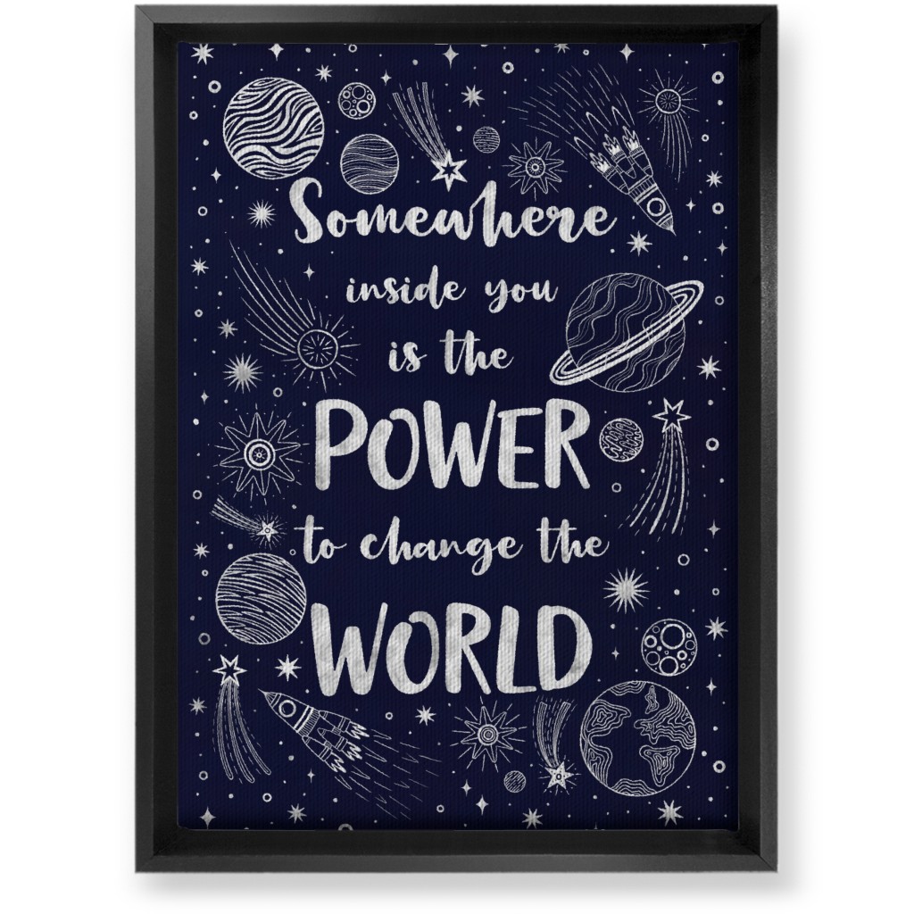 Somewhere Inside You Motivational Quote Wall Art, Black, Single piece, Canvas, 10x14