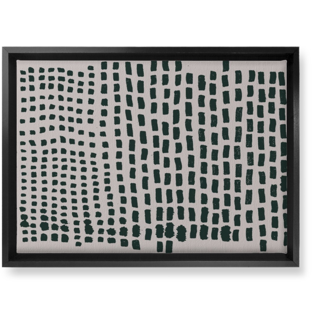 Painted Vertical Stripes - Neutral Wall Art, Black, Single piece, Canvas, 10x14, Beige