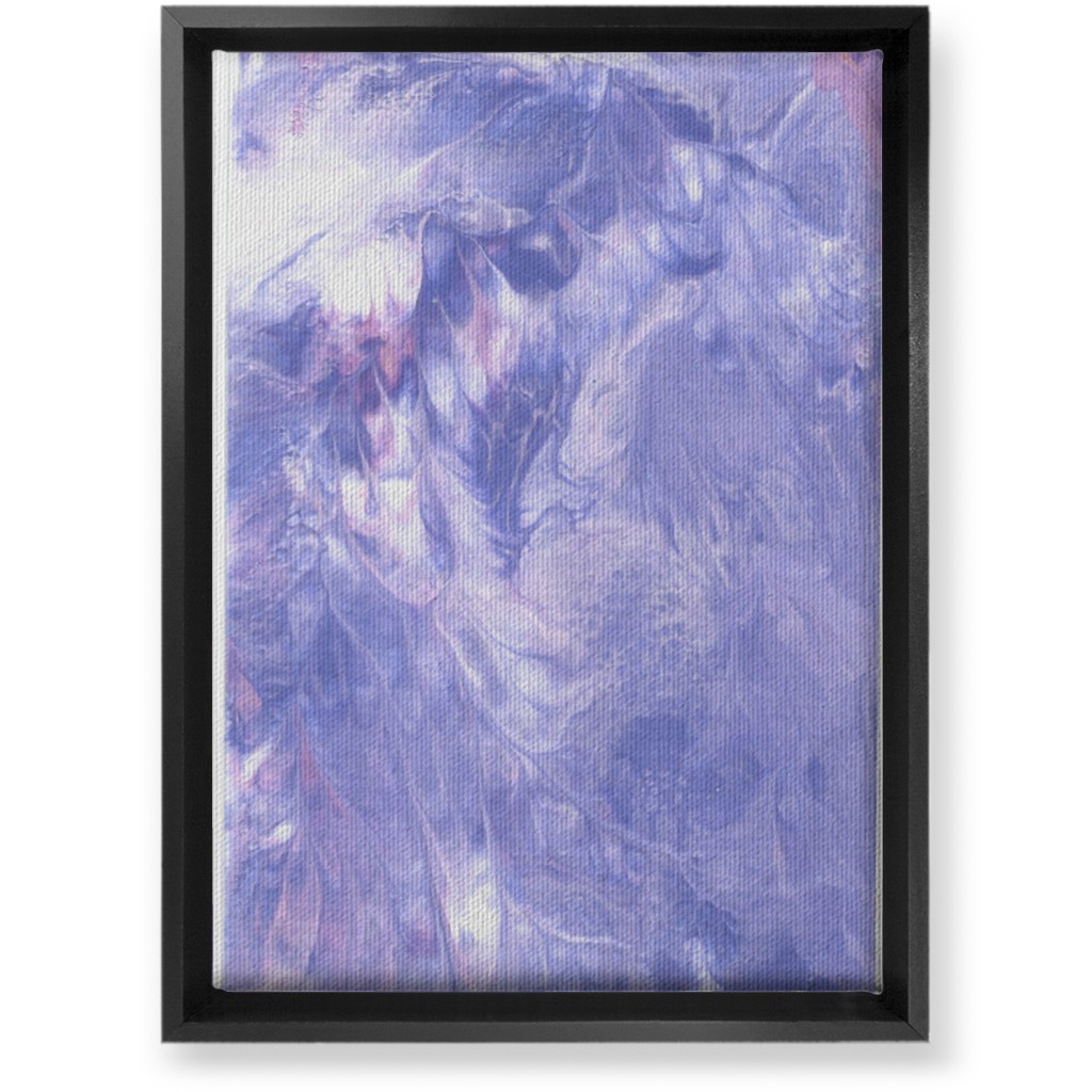Acrylic Pour - Purple Wall Art, Black, Single piece, Canvas, 10x14, Purple