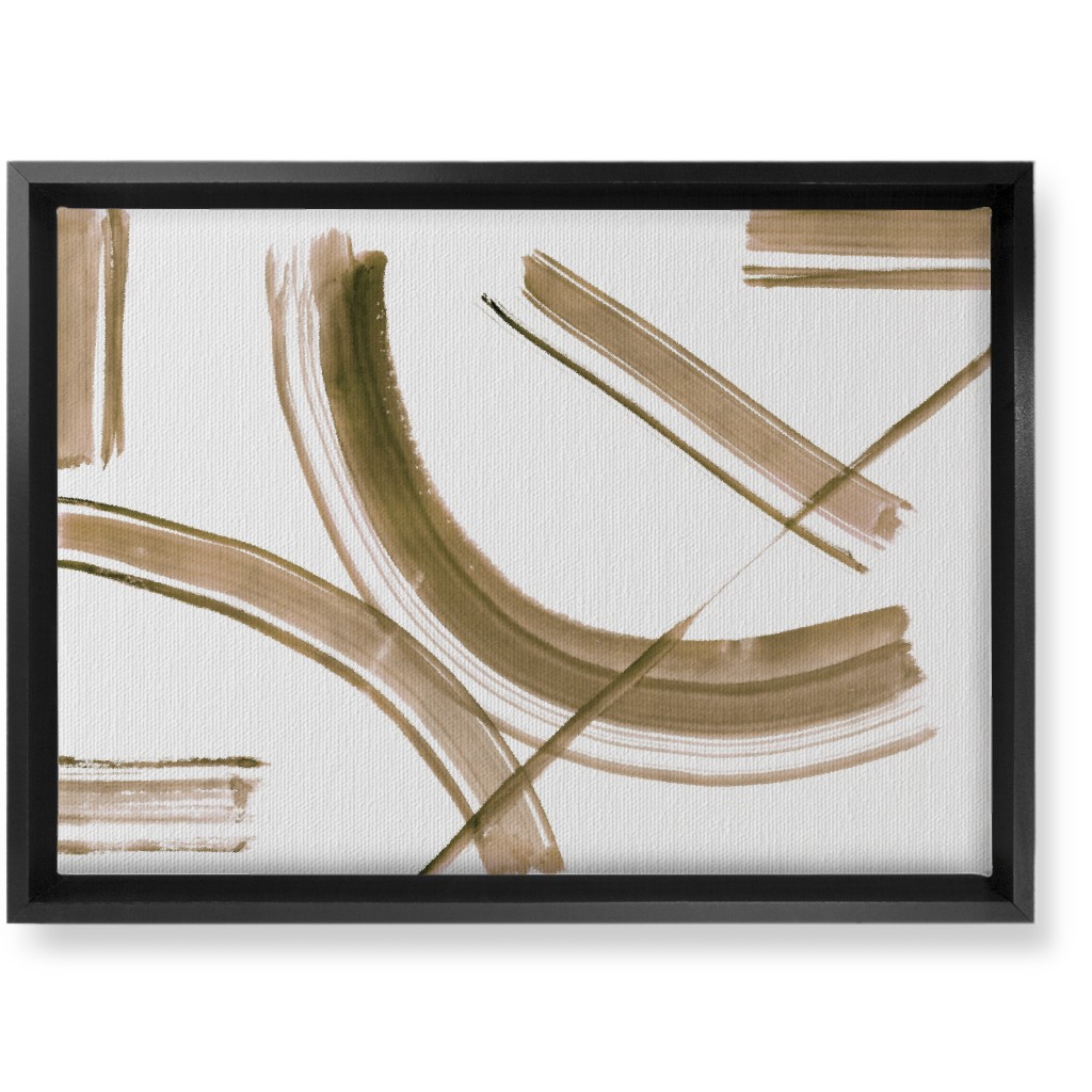 Watercolor Intersection of Minds Wall Art, Black, Single piece, Canvas, 10x14, Brown
