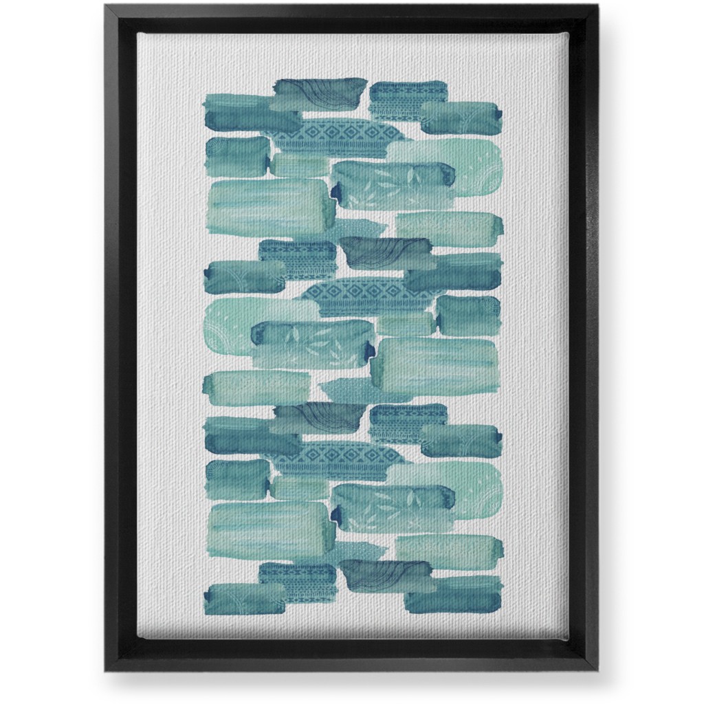 Brink Road Wall Art, Black, Single piece, Canvas, 10x14, Green, Desert Green