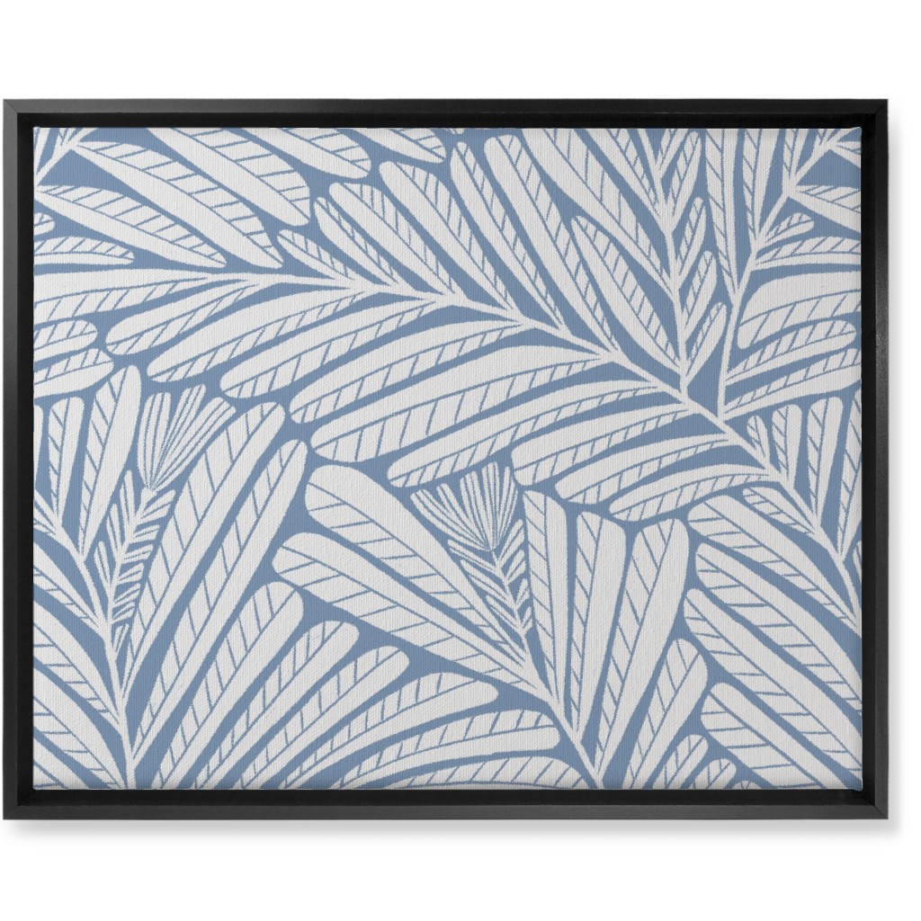 Irene - Blue Wall Art, Black, Single piece, Canvas, 16x20, Blue, True Blue