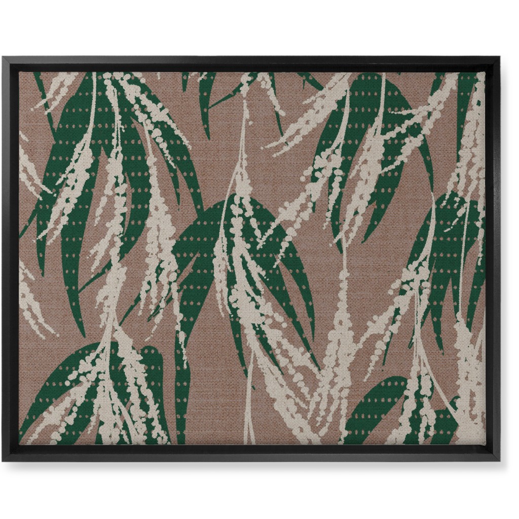 Vintage Palm Wall Art, Black, Single piece, Canvas, 16x20, Beige