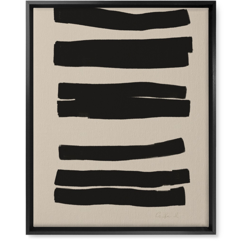 Abstract Bold Stripes I Wall Art, Black, Single piece, Canvas, 16x20, Black