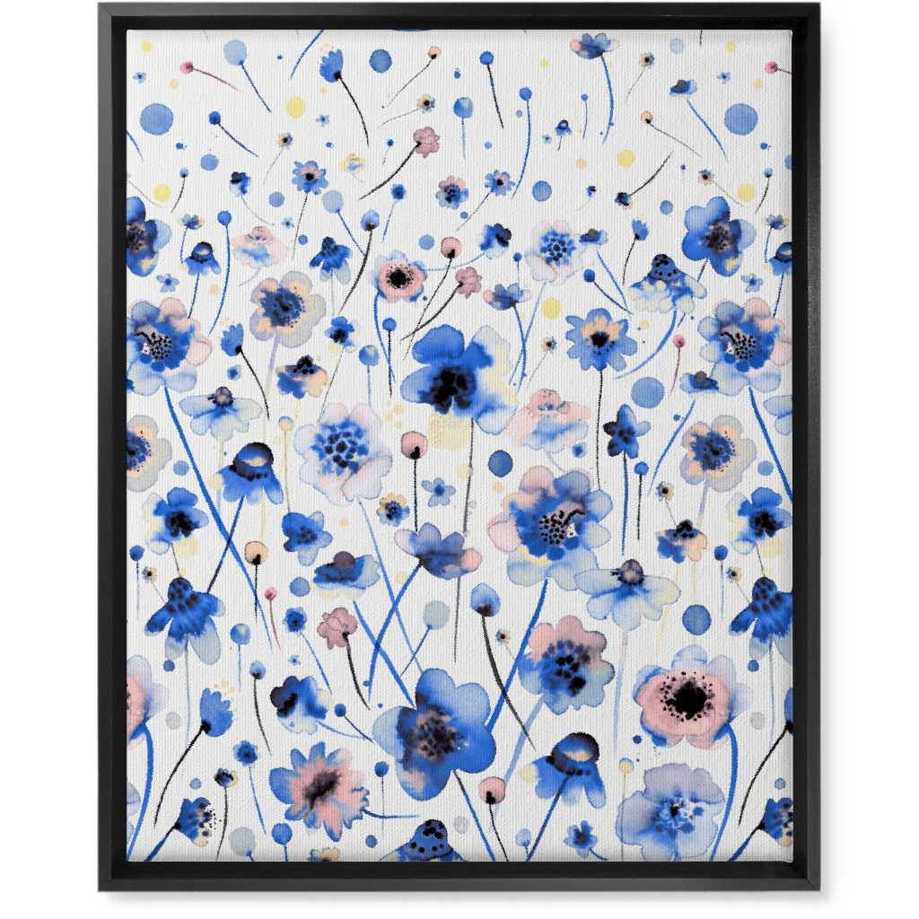 Large Blue Canvas Wall Art
