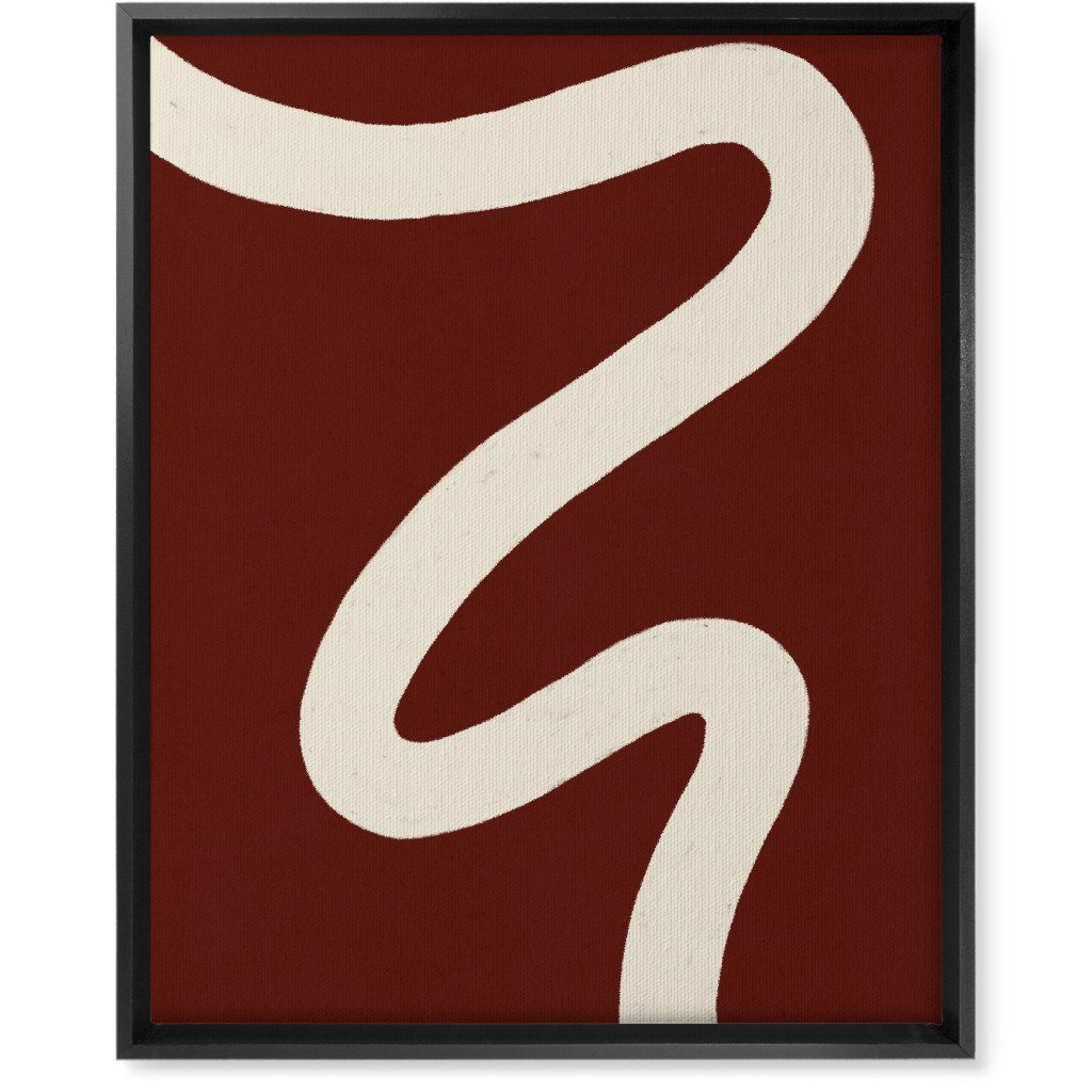 Tangled Brush Strokes Iv Wall Art, Black, Single piece, Canvas, 16x20, Red