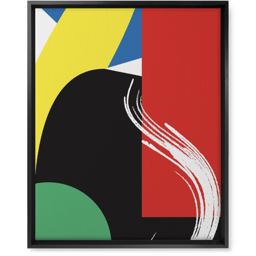 Abstract Colors Wall Art, Black, Single piece, Canvas, 16x20, Multicolor, Cinnamon