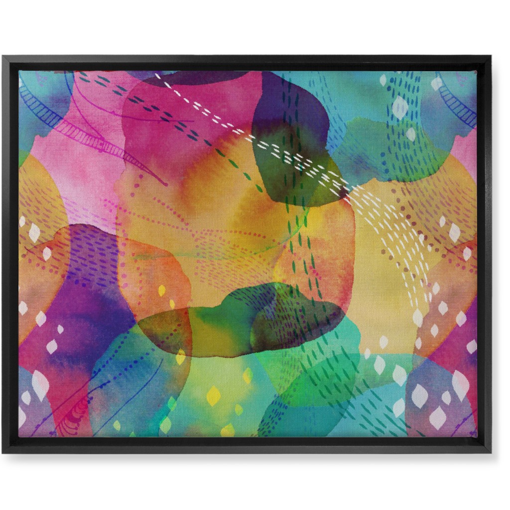 Daydreaming Wall Art, Black, Single piece, Canvas, 16x20, Multicolor