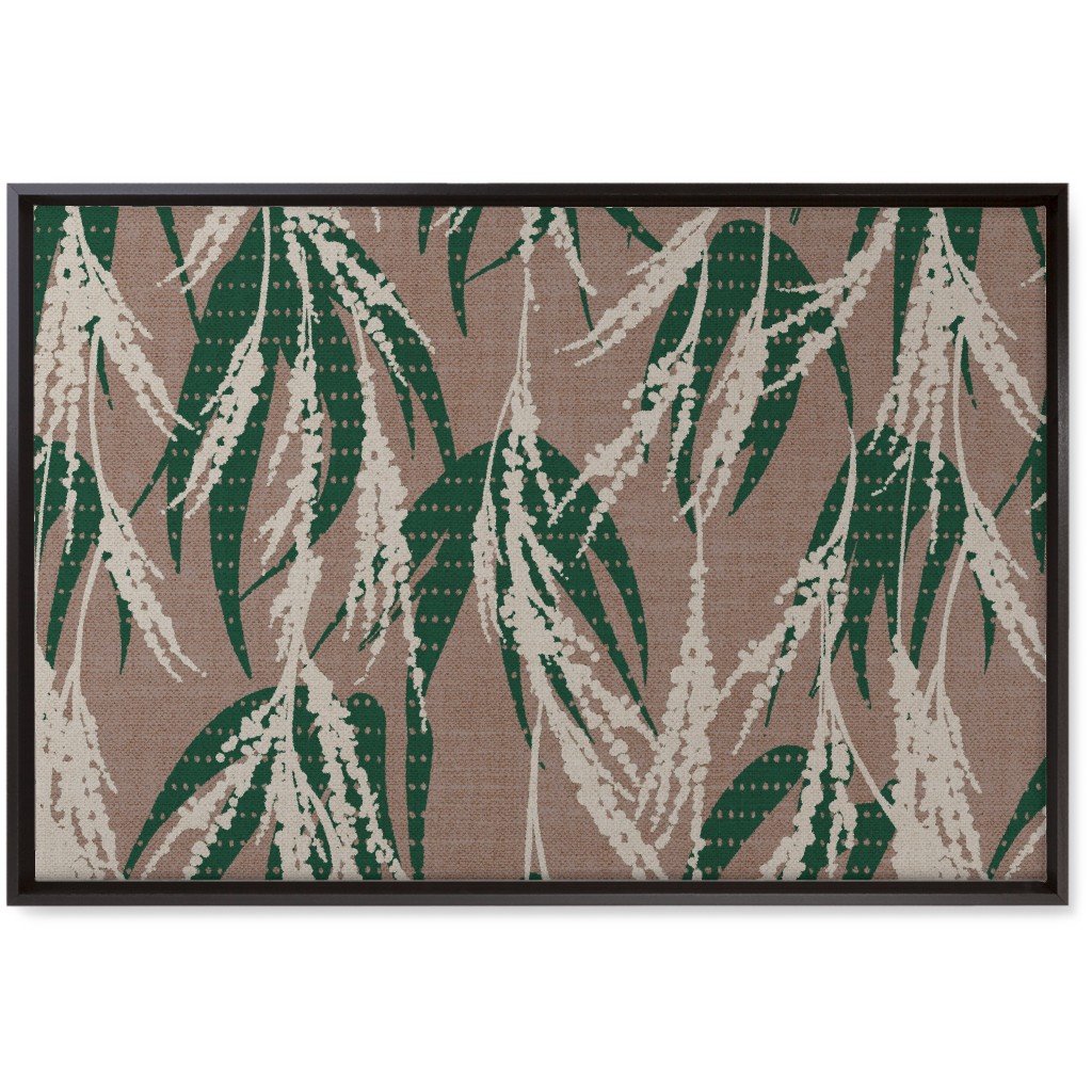 Vintage Palm Wall Art, Black, Single piece, Canvas, 20x30, Beige, Warm Gray