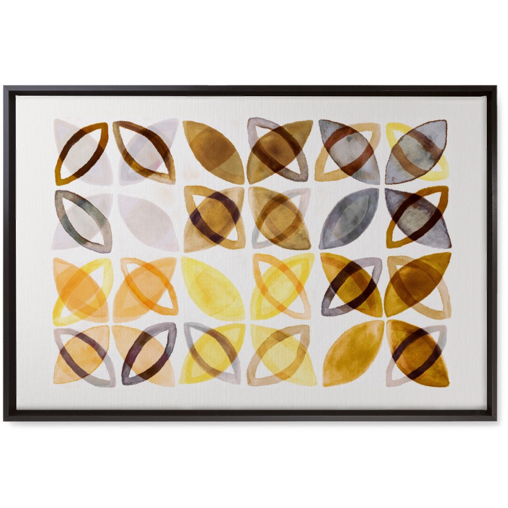 Black And Yellow Canvas Wall Art