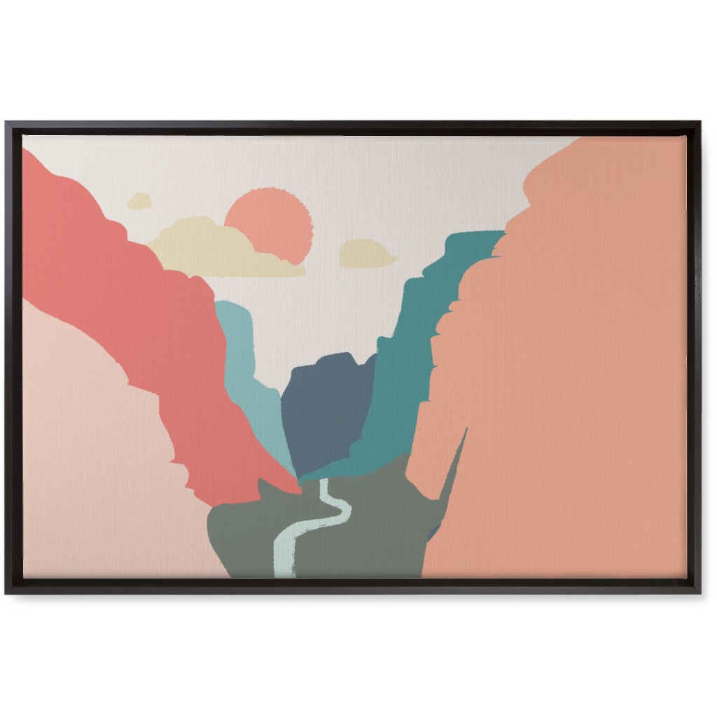 Zions Landscape Wall Art, Black, Single piece, Canvas, 20x30, Multicolor, Oasis