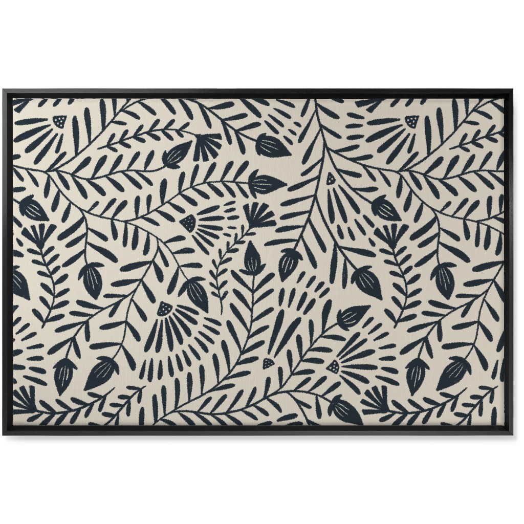 Ramona - Neutral Wall Art, Black, Single piece, Canvas, 24x36, Beige