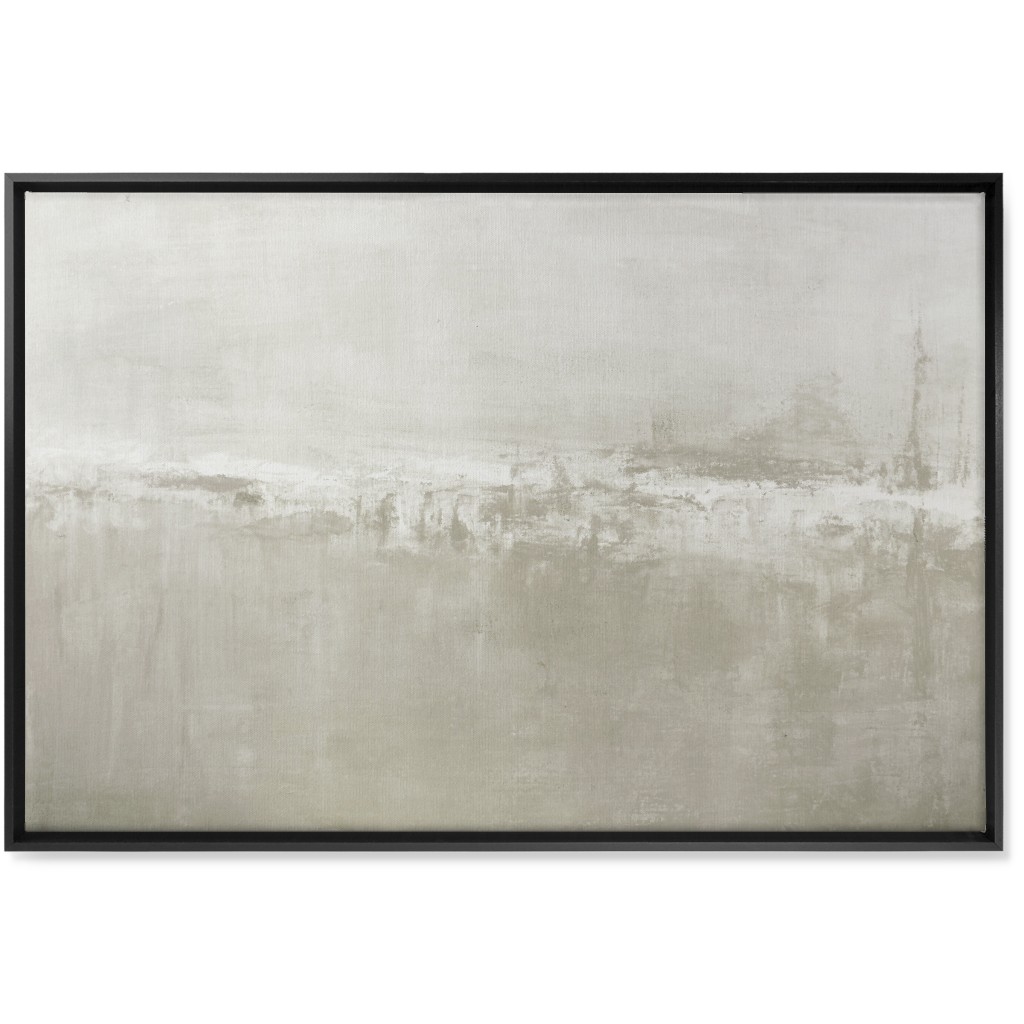 Dune - Beige Wall Art, Black, Single piece, Canvas, 24x36, Beige, Pearl