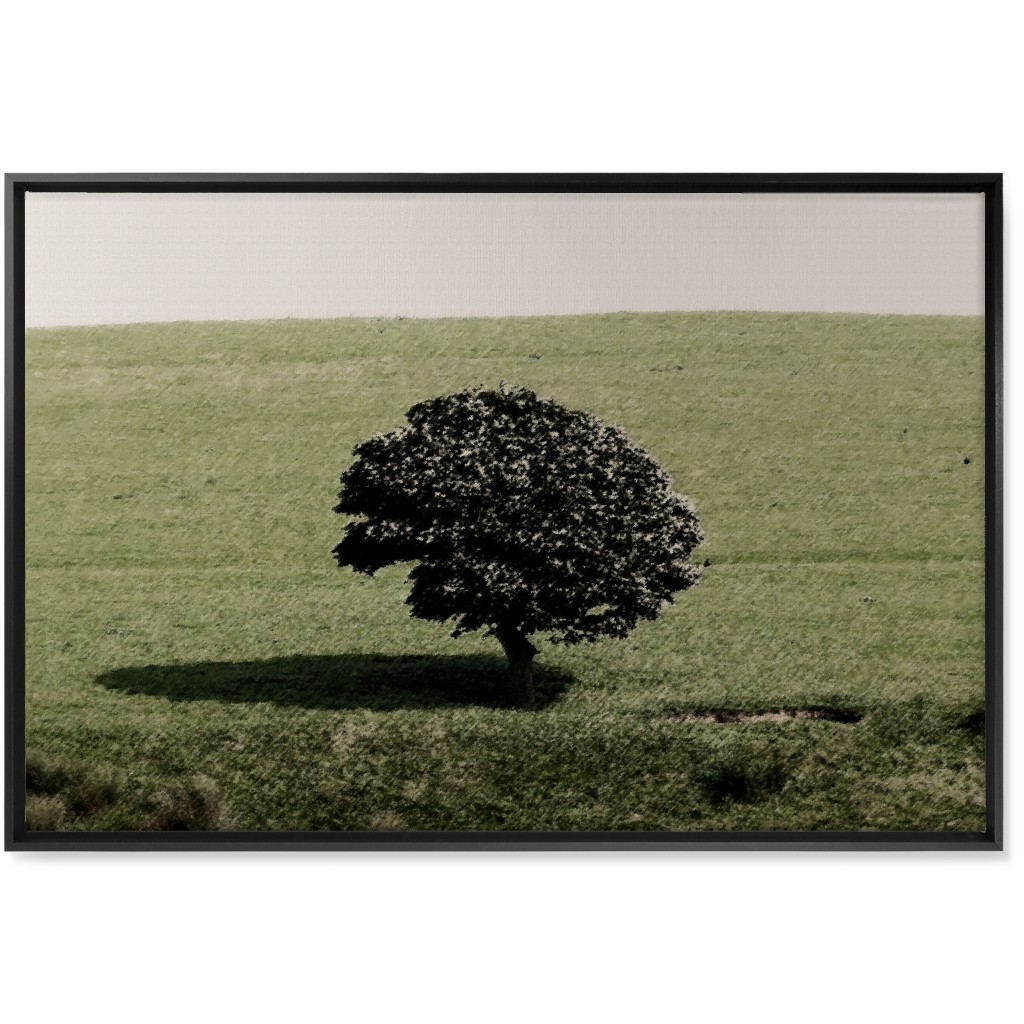 Cotton Wood Tree Wall Art, Black, Single piece, Canvas, 24x36, Green