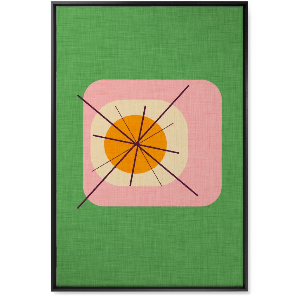 Flower Egg Wall Art, Black, Single piece, Canvas, 24x36, Multicolor, Light Green