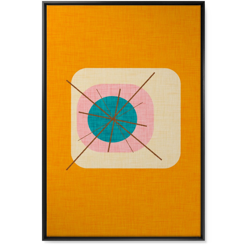 Flower Egg Wall Art, Black, Single piece, Canvas, 24x36, Multicolor, Amber