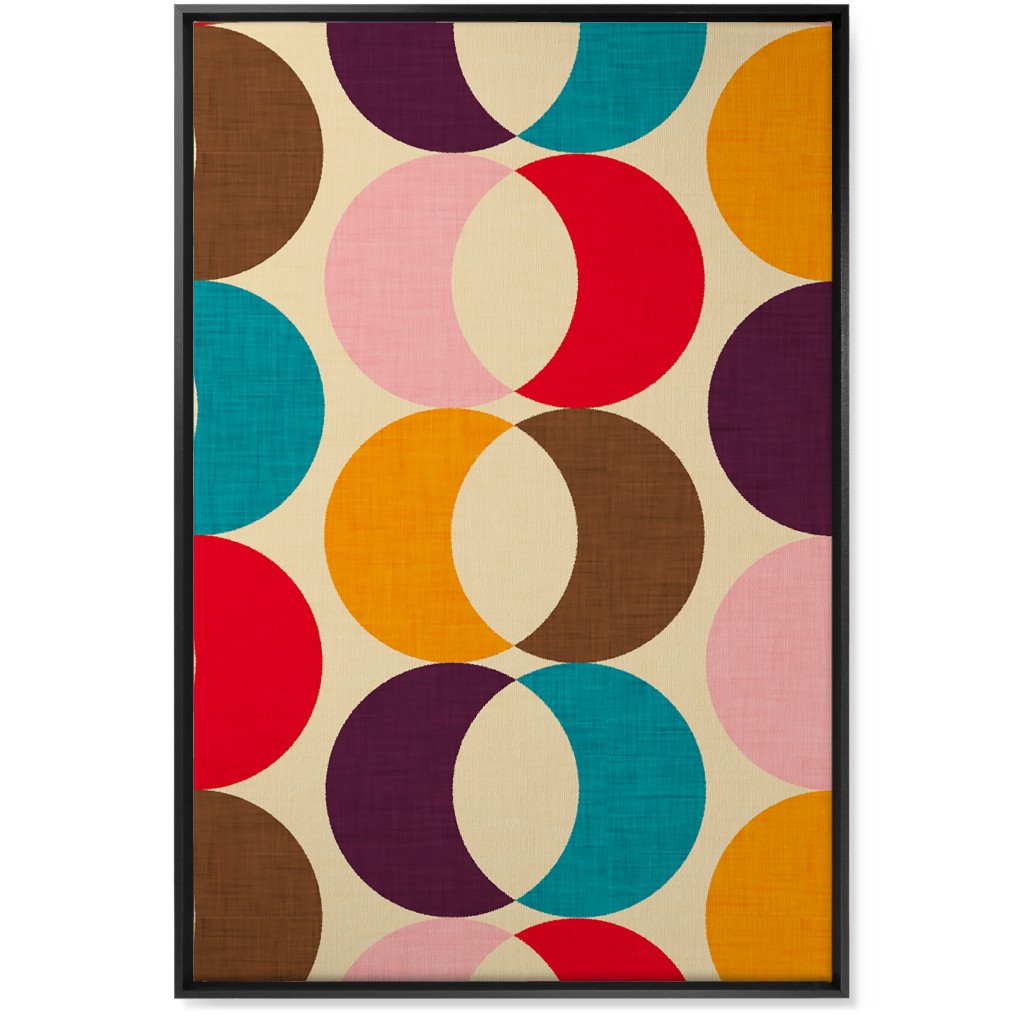 Mid Mod Arrow - Multi Wall Art, Black, Single piece, Canvas, 24x36, Multicolor