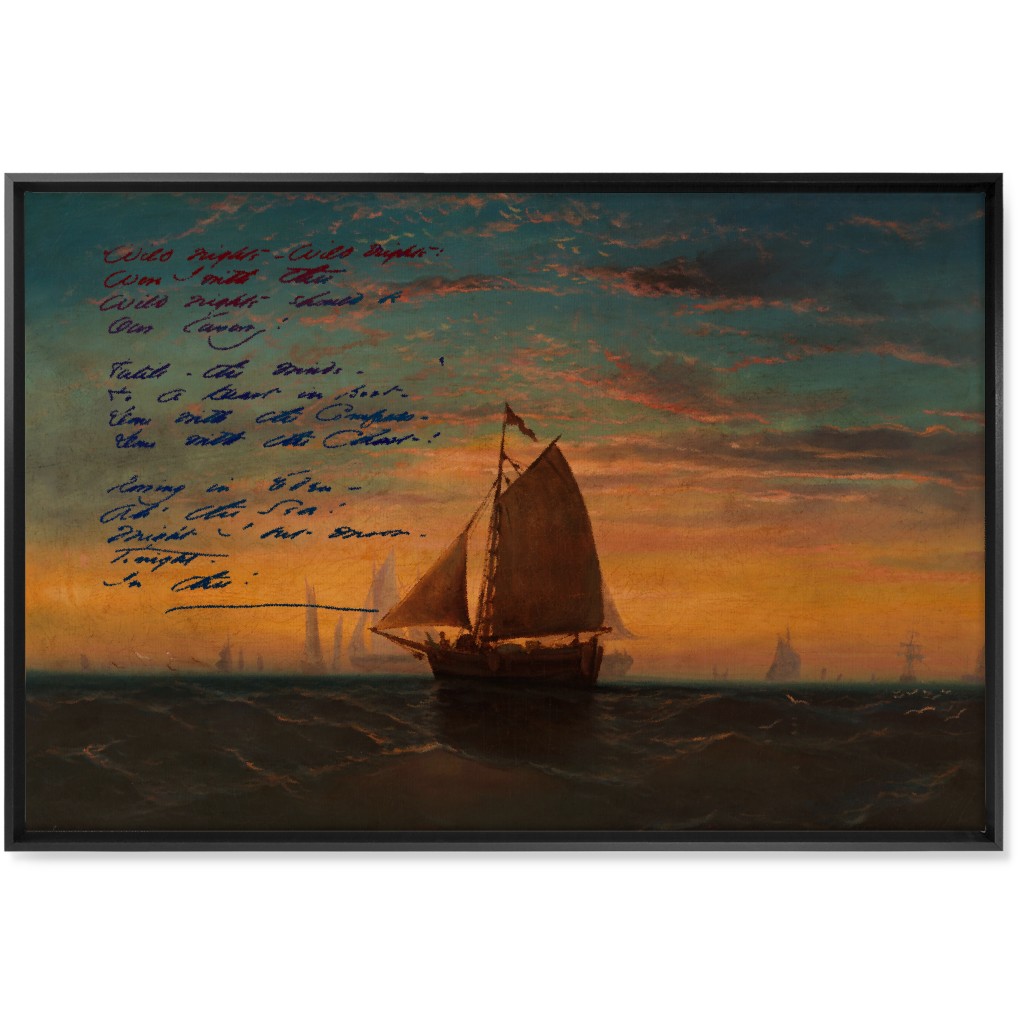 Wild Nights - Multi Wall Art, Black, Single piece, Canvas, 24x36, Black