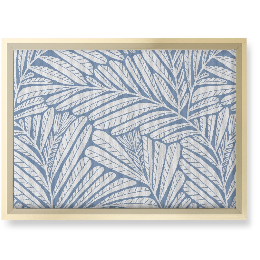 Irene - Blue Wall Art, Gold, Single piece, Canvas, 10x14, Blue, True Blue