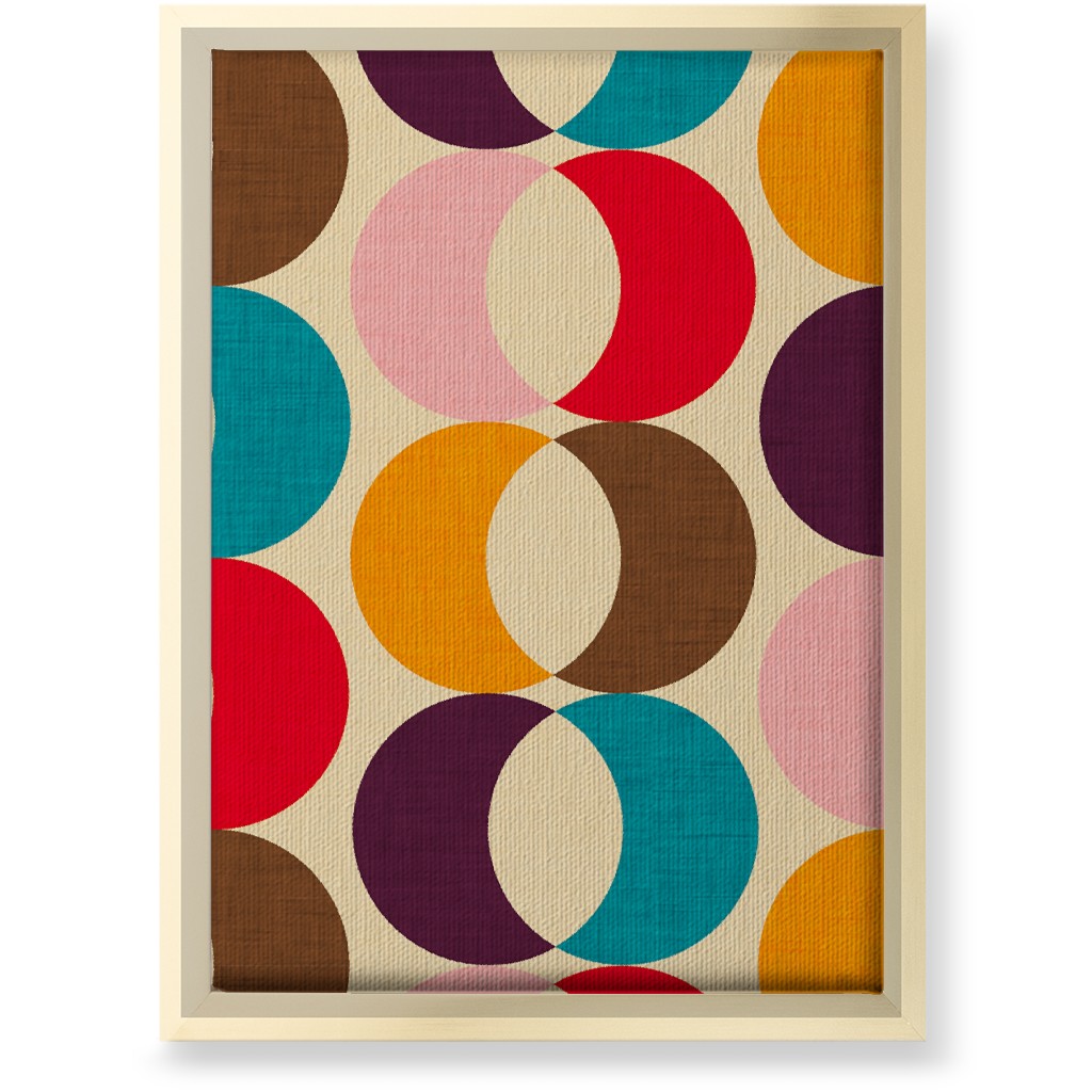 Mid Mod Arrow - Multi Wall Art, Gold, Single piece, Canvas, 10x14, Multicolor