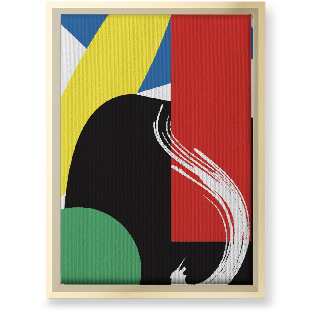 Abstract Colors Wall Art, Gold, Single piece, Canvas, 10x14, Multicolor, Cinnamon