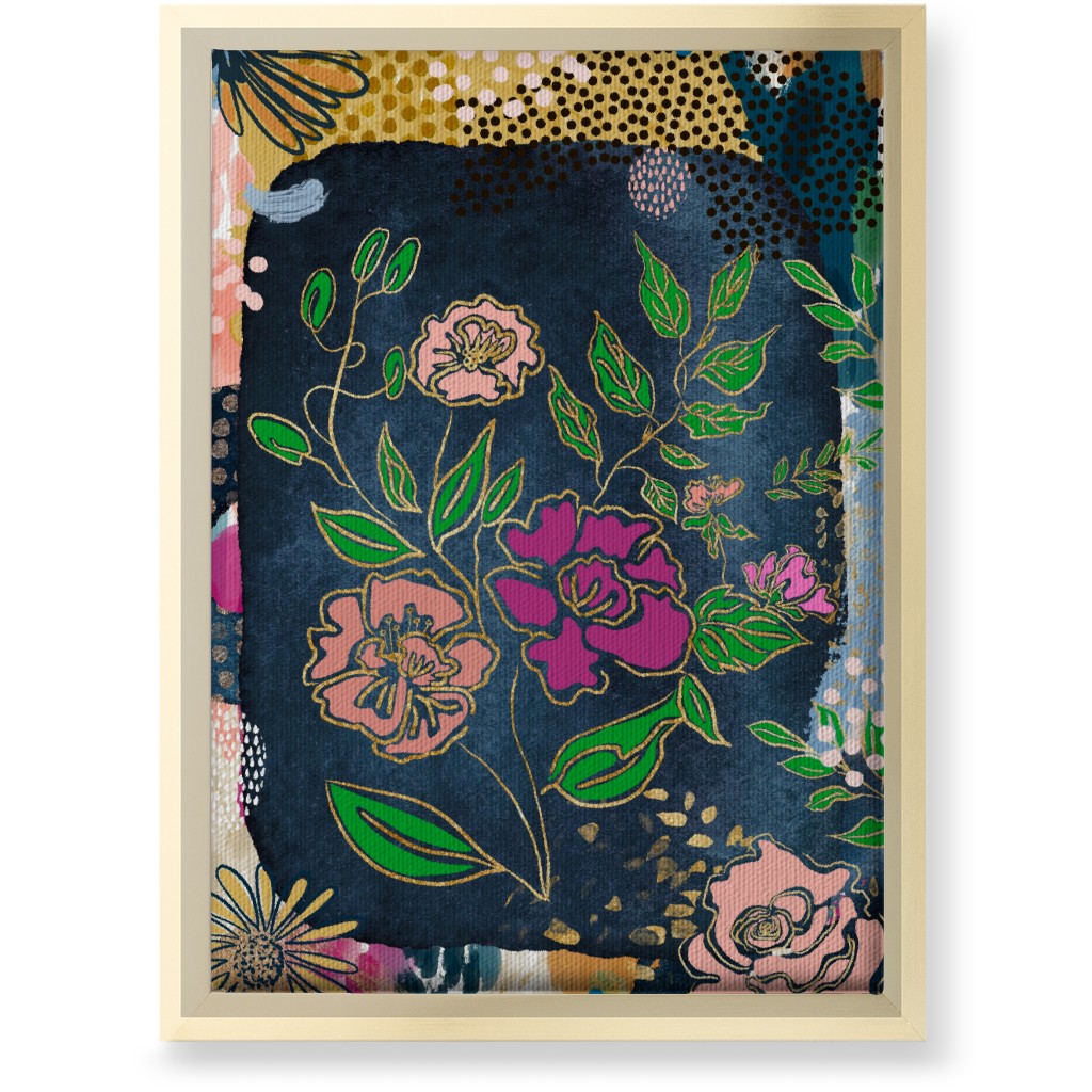 Spring Memories - Multi Wall Art, Gold, Single piece, Canvas, 10x14, Multicolor