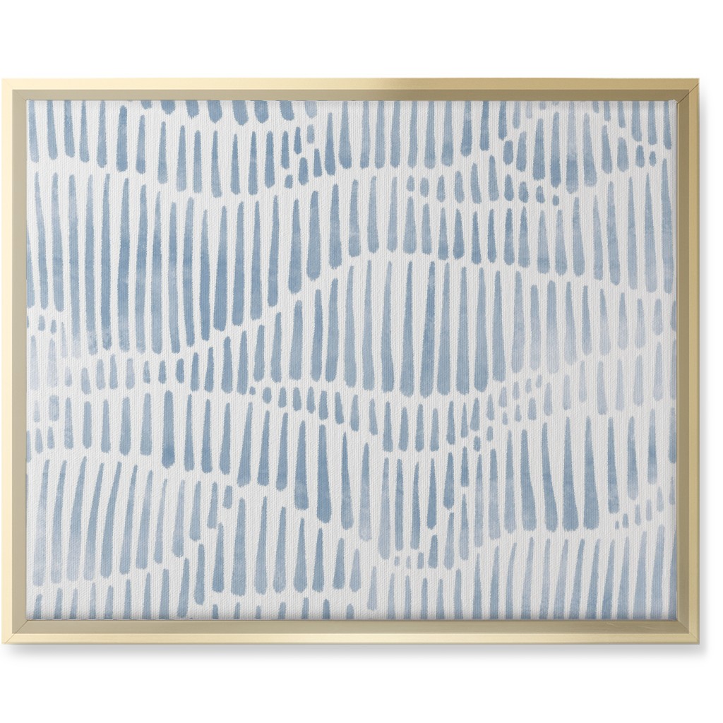 Appalachia - Blue Wall Art, Gold, Single piece, Canvas, 16x20, Blue, True Blue