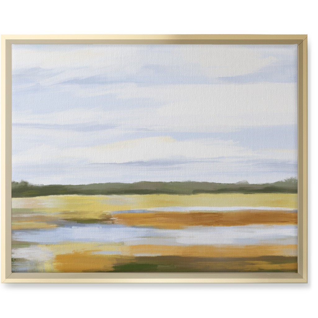Golden Marsh Wall Art, Gold, Single piece, Canvas, 16x20, Multicolor