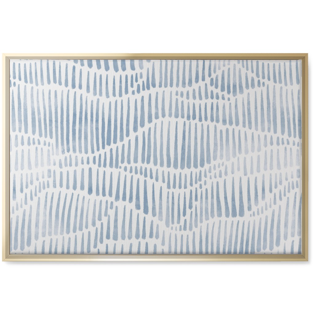 Appalachia - Blue Wall Art, Gold, Single piece, Canvas, 20x30, Blue, True Blue