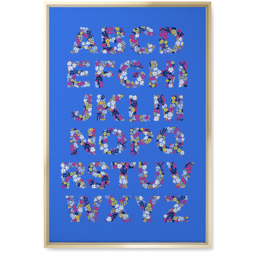Blue And Gold Canvas Art