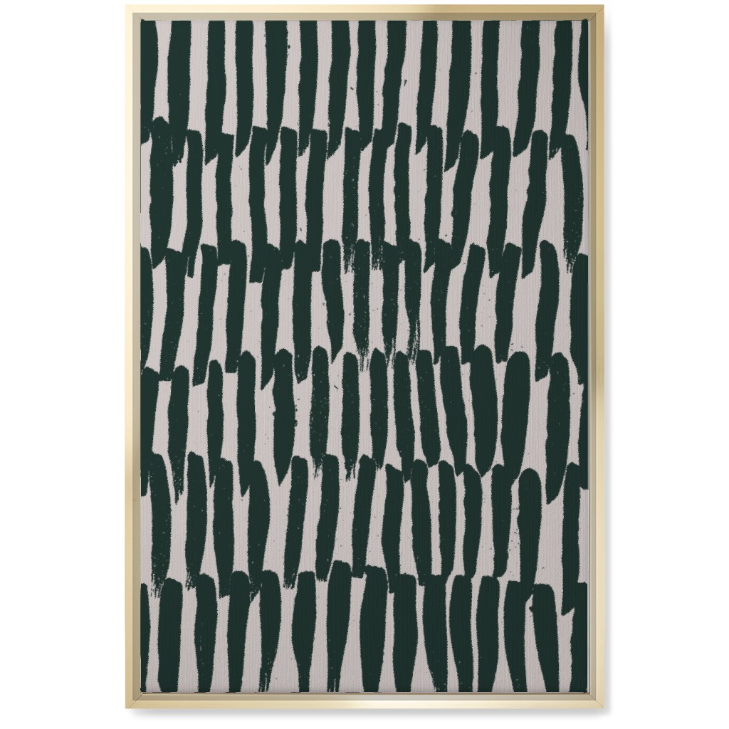 Uneven Stripes - Neutral Wall Art, Gold, Single piece, Canvas, 20x30, Beige, Pearl