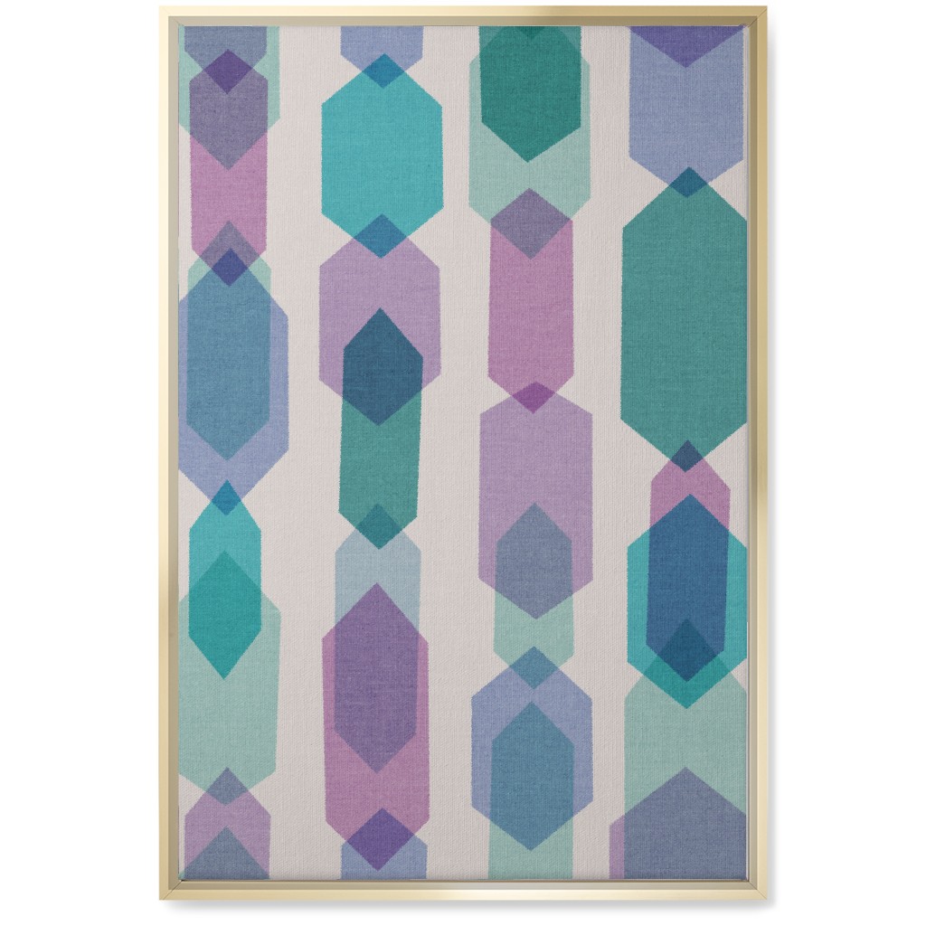 Elements Columns Wall Art, Gold, Single piece, Canvas, 20x30, Green, Seascape