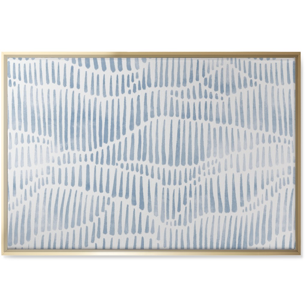 Appalachia - Blue Wall Art, Gold, Single piece, Canvas, 24x36, Blue, True Blue