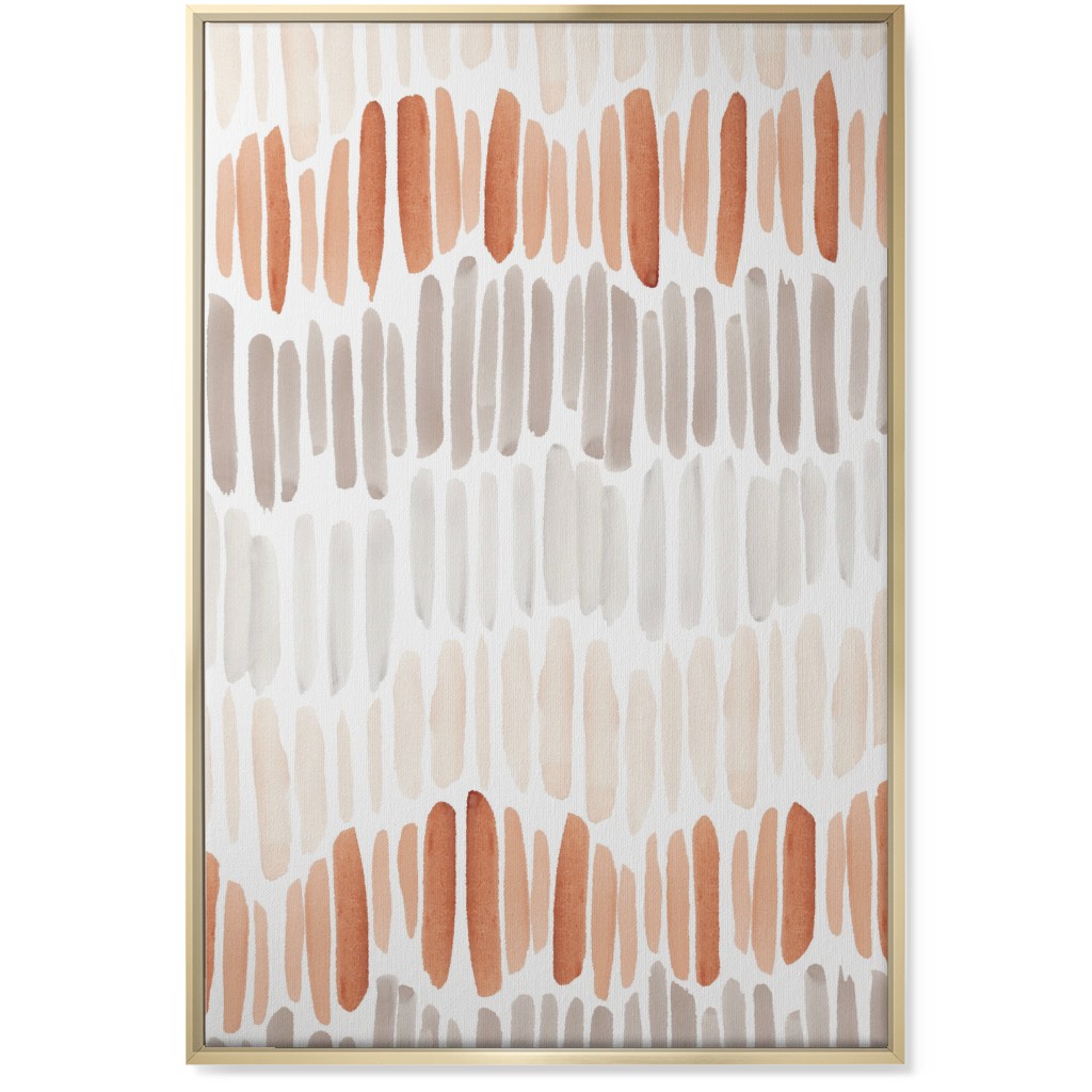 Large Orange Canvas Wall Art