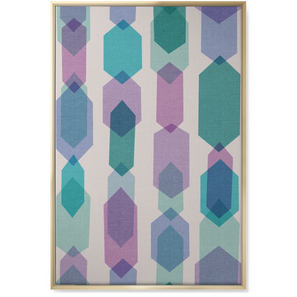 Elements Columns Wall Art, Gold, Single piece, Canvas, 24x36, Green