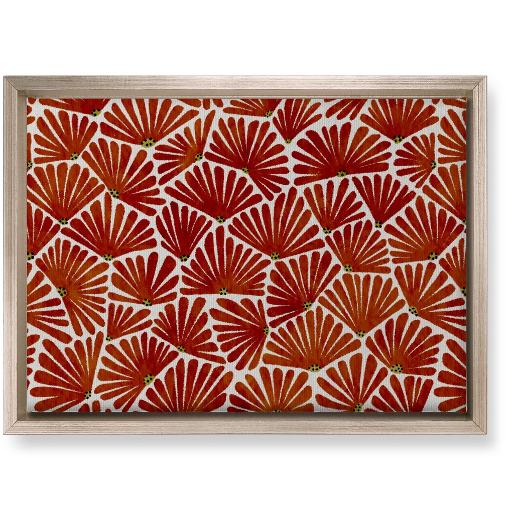 Solie Wall Art, Metallic, Single piece, Canvas, 10x14, Red