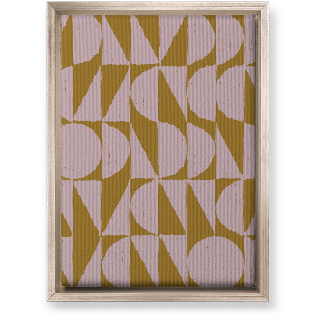 Mod Shapes Wall Art, Metallic, Single piece, Canvas, 10x14, Multicolor, Alpaca