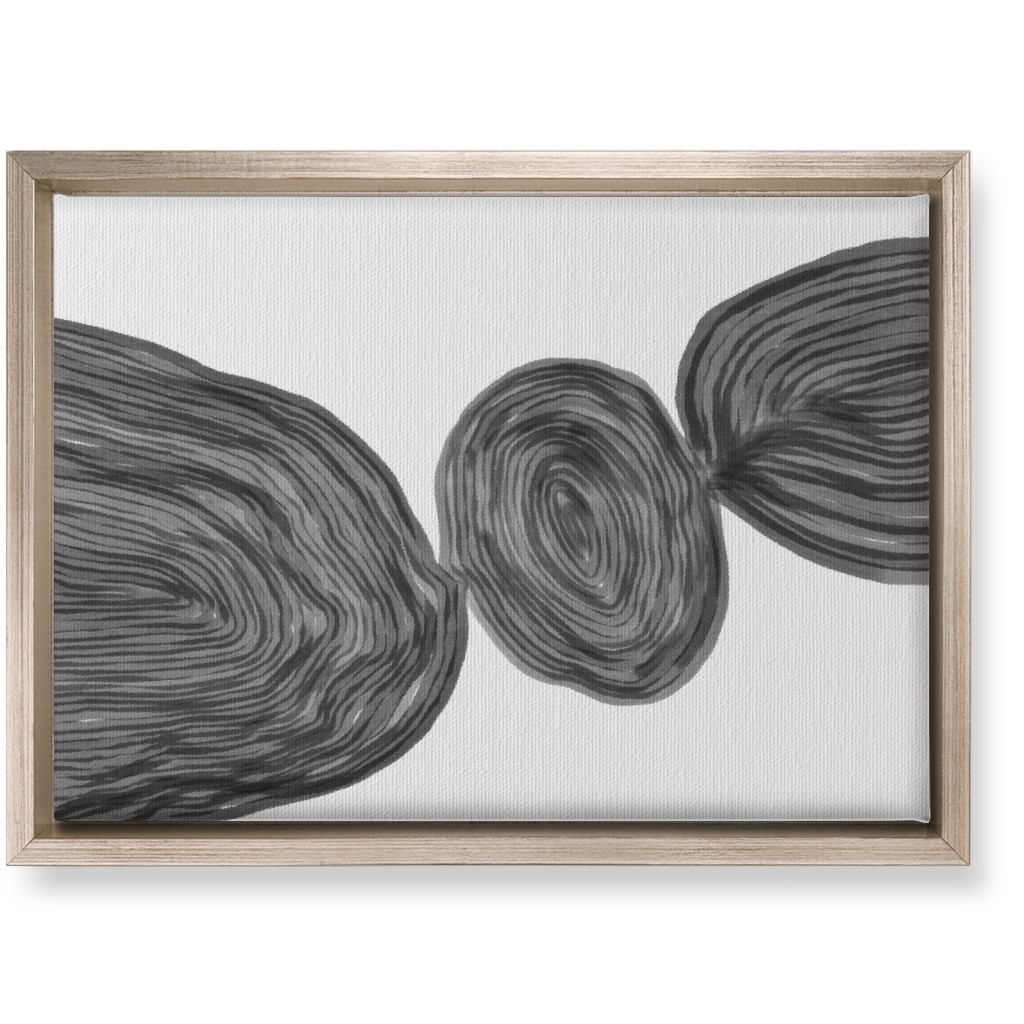 Stone - Neutral Wall Art, Metallic, Single piece, Canvas, 10x14, White