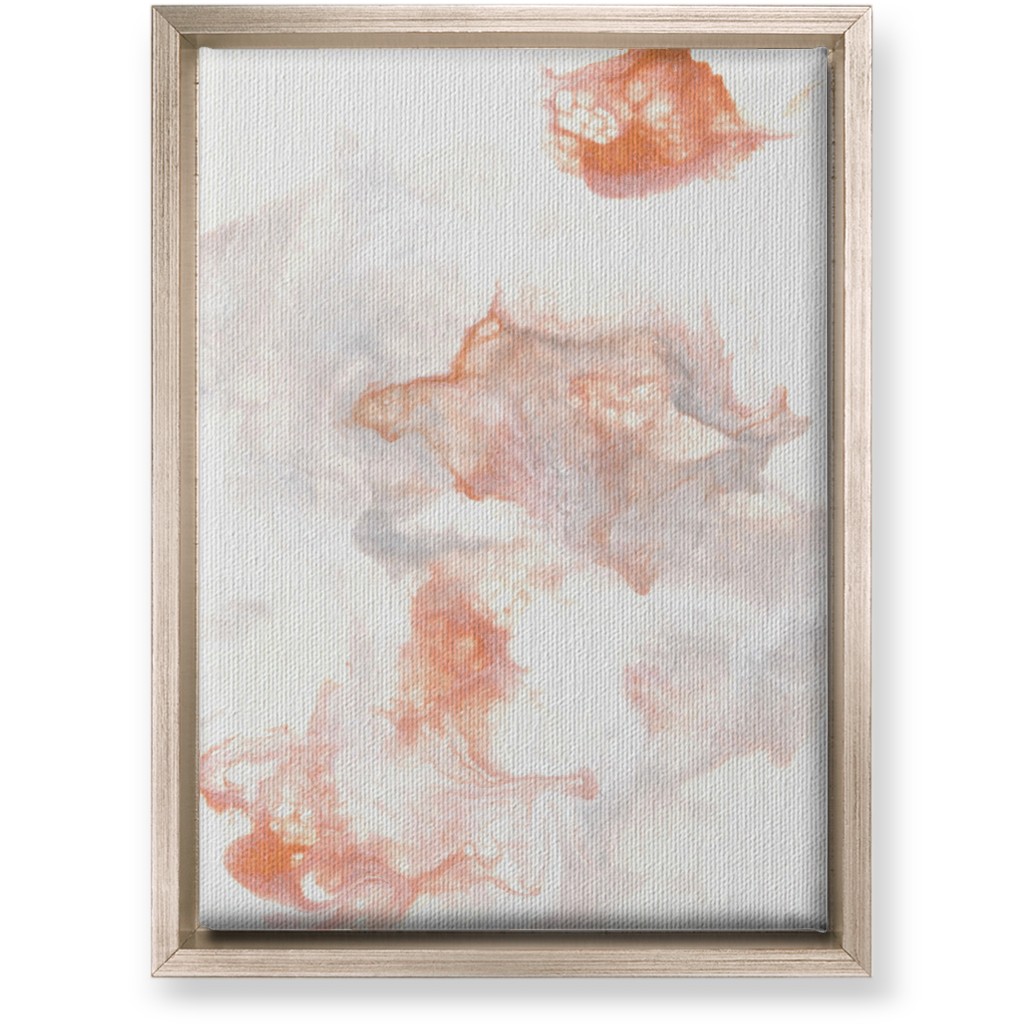 Acrylic Pour - Copper Wall Art, Metallic, Single piece, Canvas, 10x14, Pink