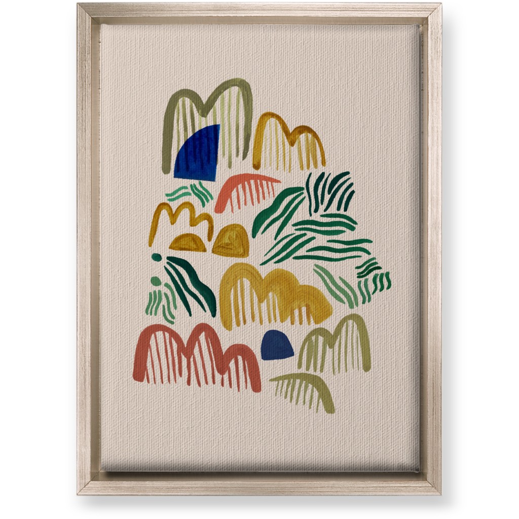 Hills Watercolor - Multi Wall Art, Metallic, Single piece, Canvas, 10x14, Multicolor