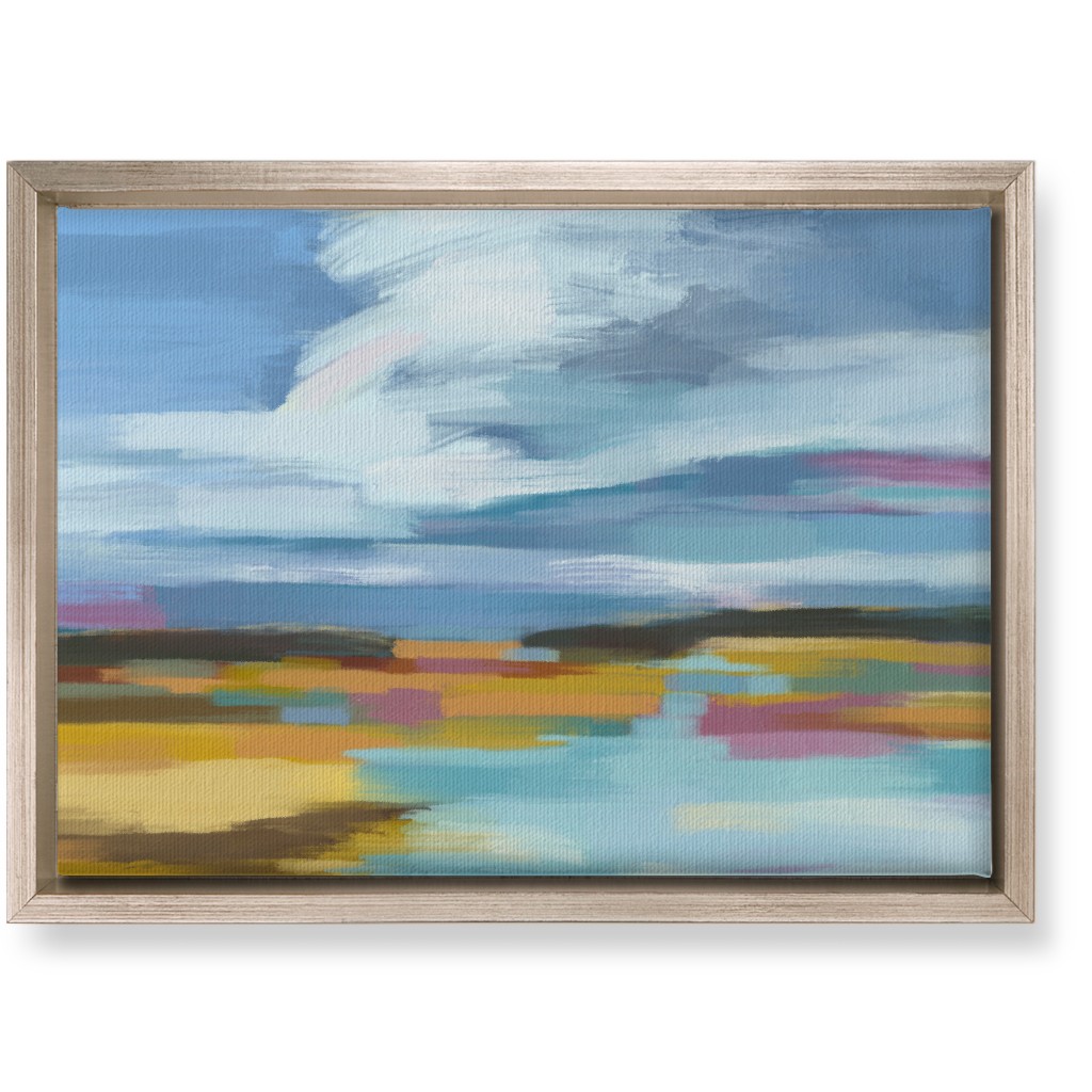 Waters Edge Wall Art, Metallic, Single piece, Canvas, 10x14, Multicolor