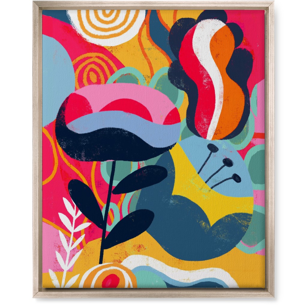 Think Big in Colors - Vibrant Wall Art, Metallic, Single piece, Canvas, 16x20, Multicolor