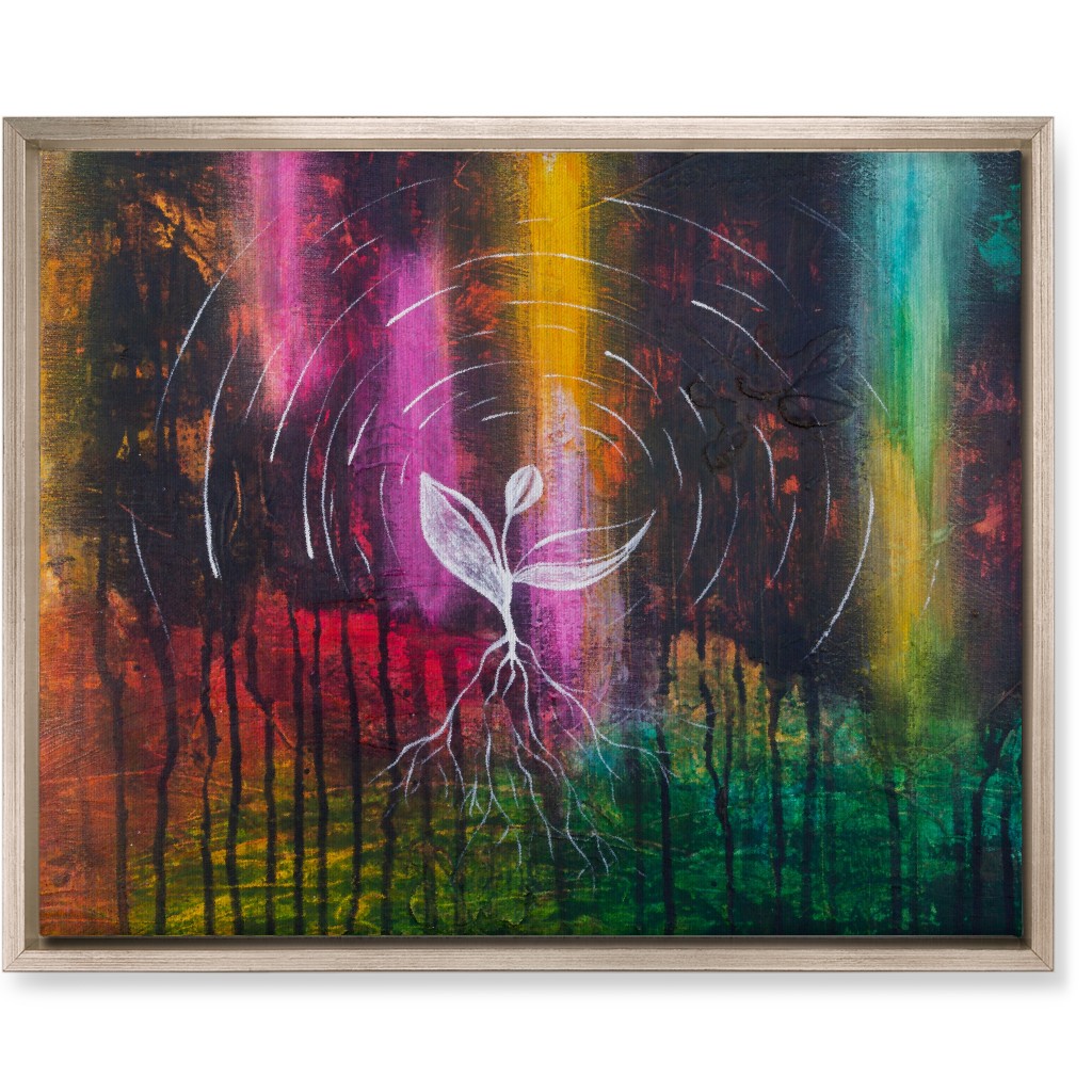 Radiate - Vibrant Wall Art, Metallic, Single piece, Canvas, 16x20, Multicolor