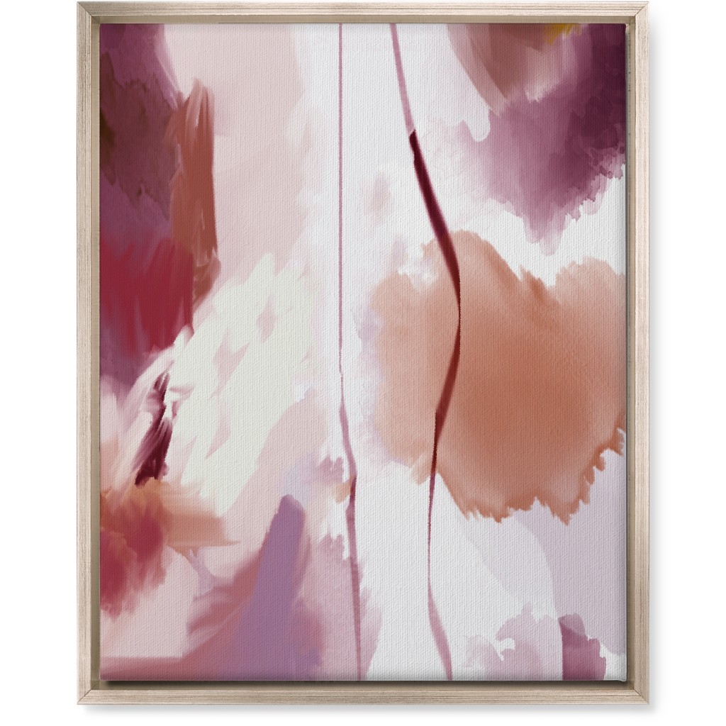Canyon Light - Pink Wall Art, Metallic, Single piece, Canvas, 16x20, Pink, Bright Pink