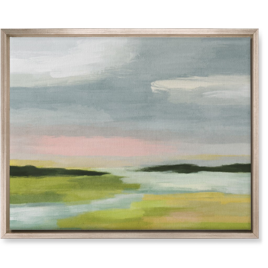 Quiet Coast Wall Art, Metallic, Single piece, Canvas, 16x20, Multicolor