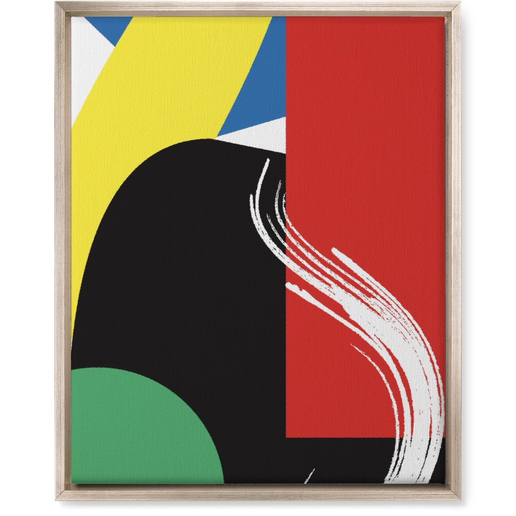 Abstract Colors Wall Art, Metallic, Single piece, Canvas, 16x20, Multicolor, Cinnamon