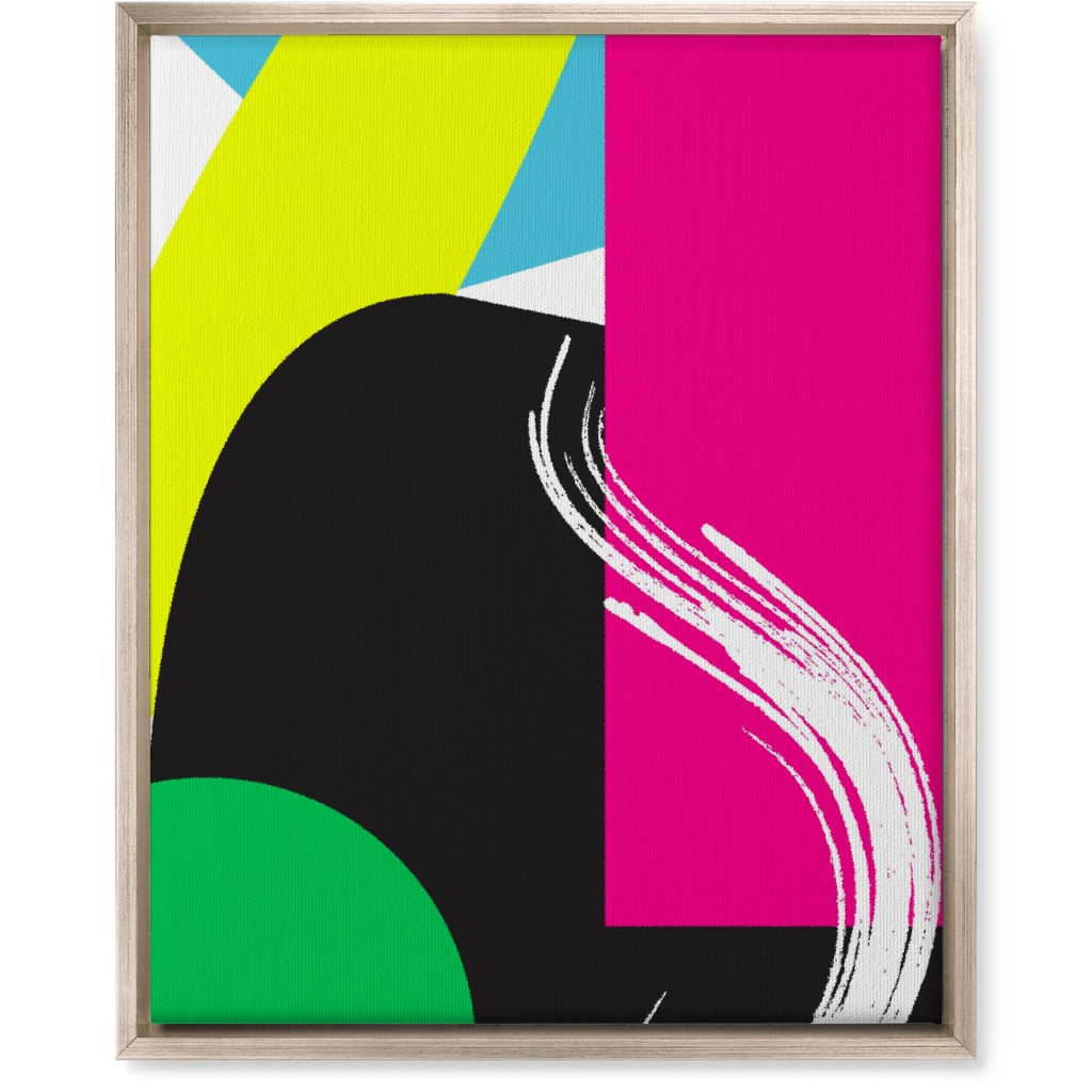 Abstract Colors Wall Art, Metallic, Single piece, Canvas, 16x20, Multicolor