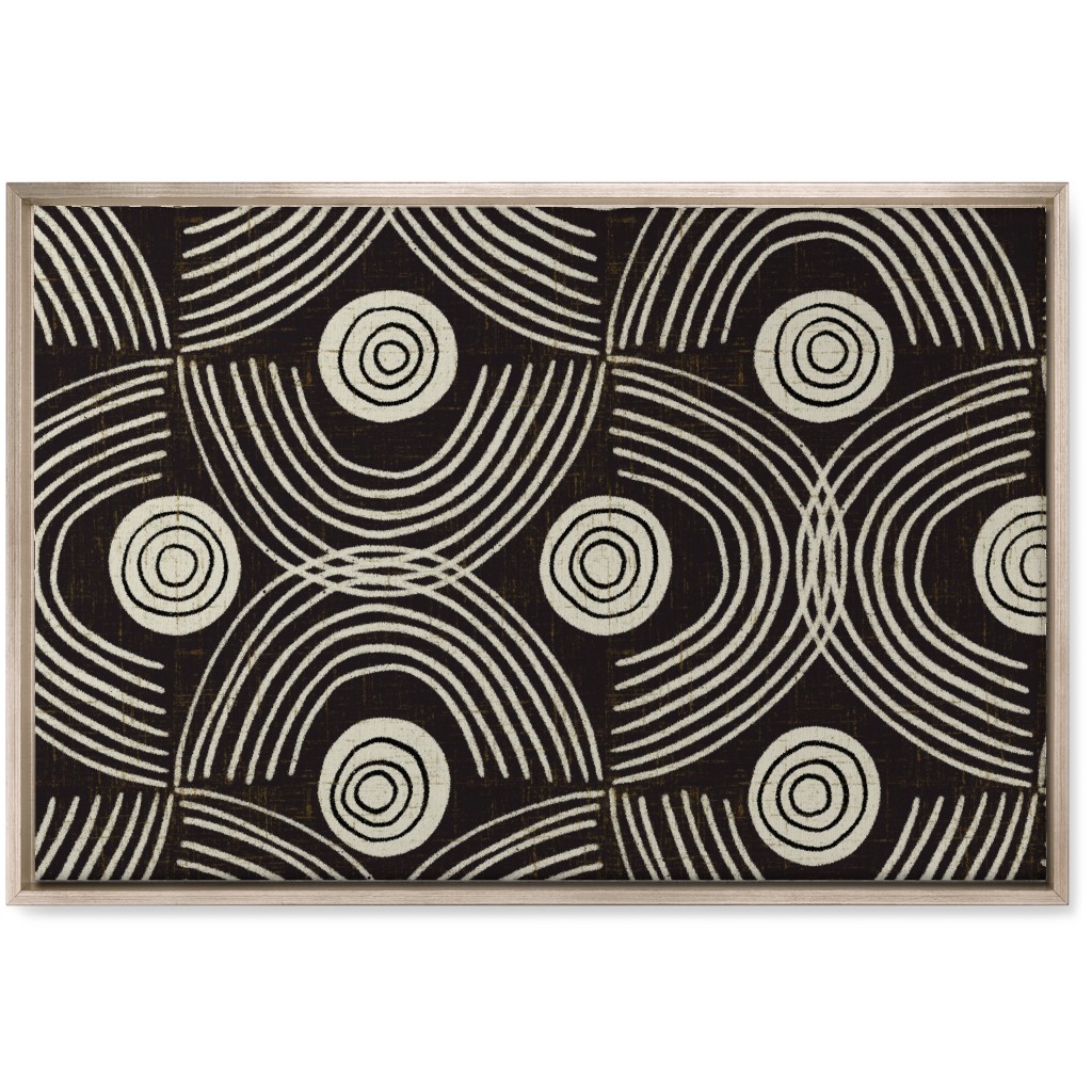 Open Ended - Black Wall Art, Metallic, Single piece, Canvas, 20x30, Black, Black